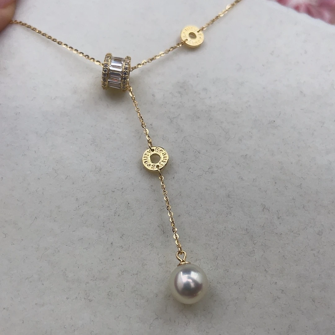 颈饰海水珍珠银S925镶嵌