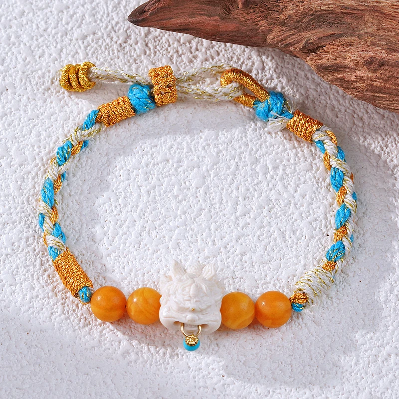 【云起金来】 蜜蜡貔貅18手绳（天然珠宝多样性发其一）