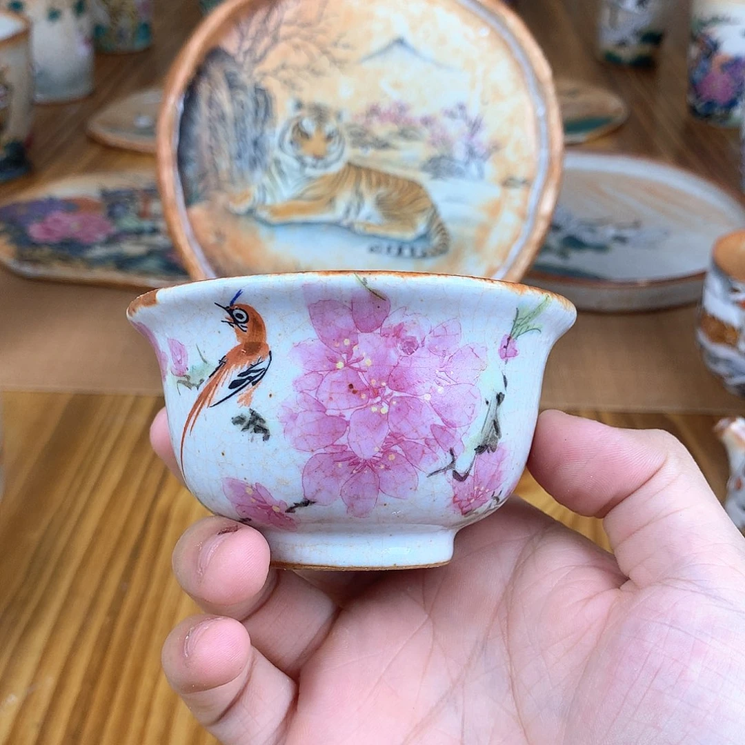 浮***人杯景德镇陶瓷手作