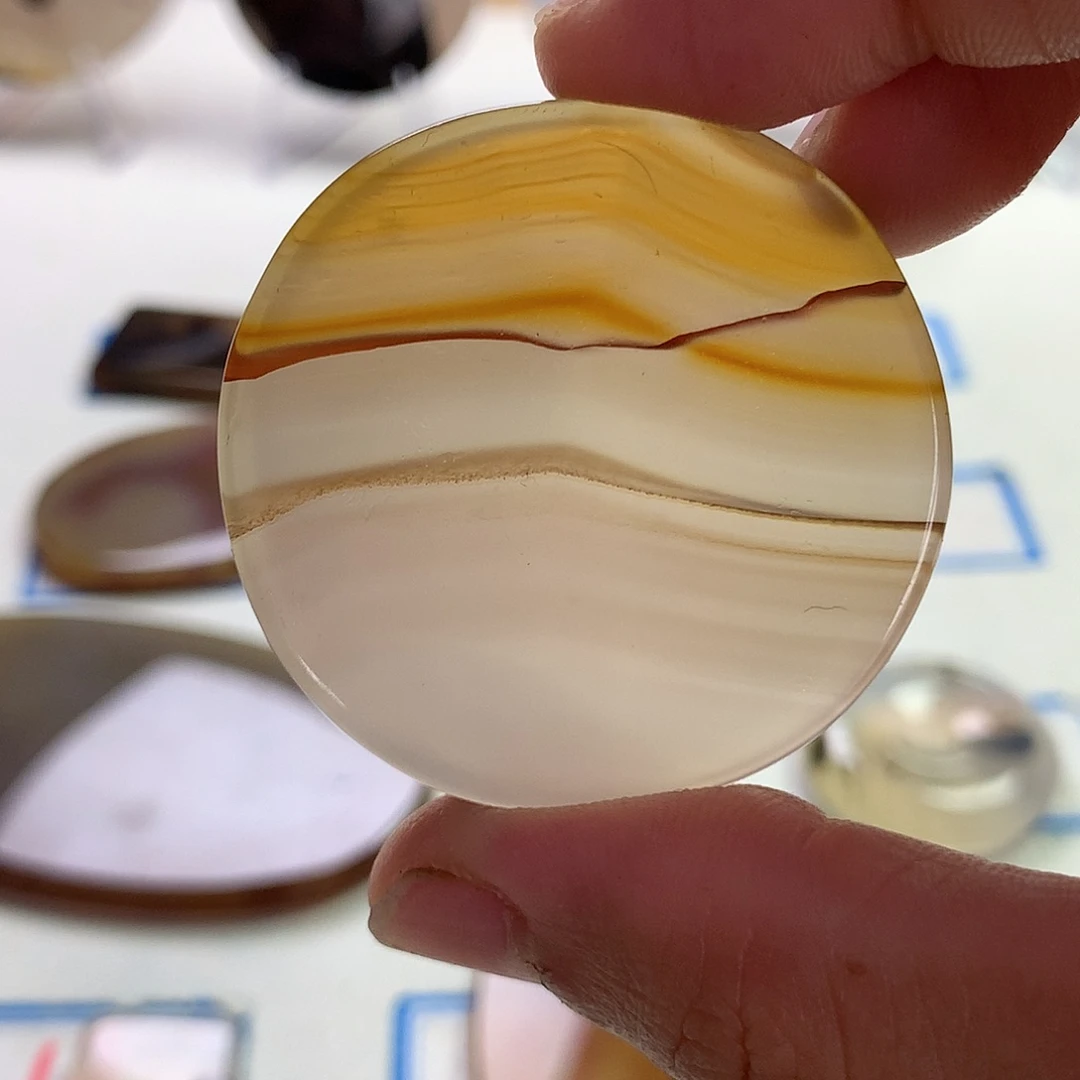 未镶嵌玛瑙/玉髓珠宝半成品