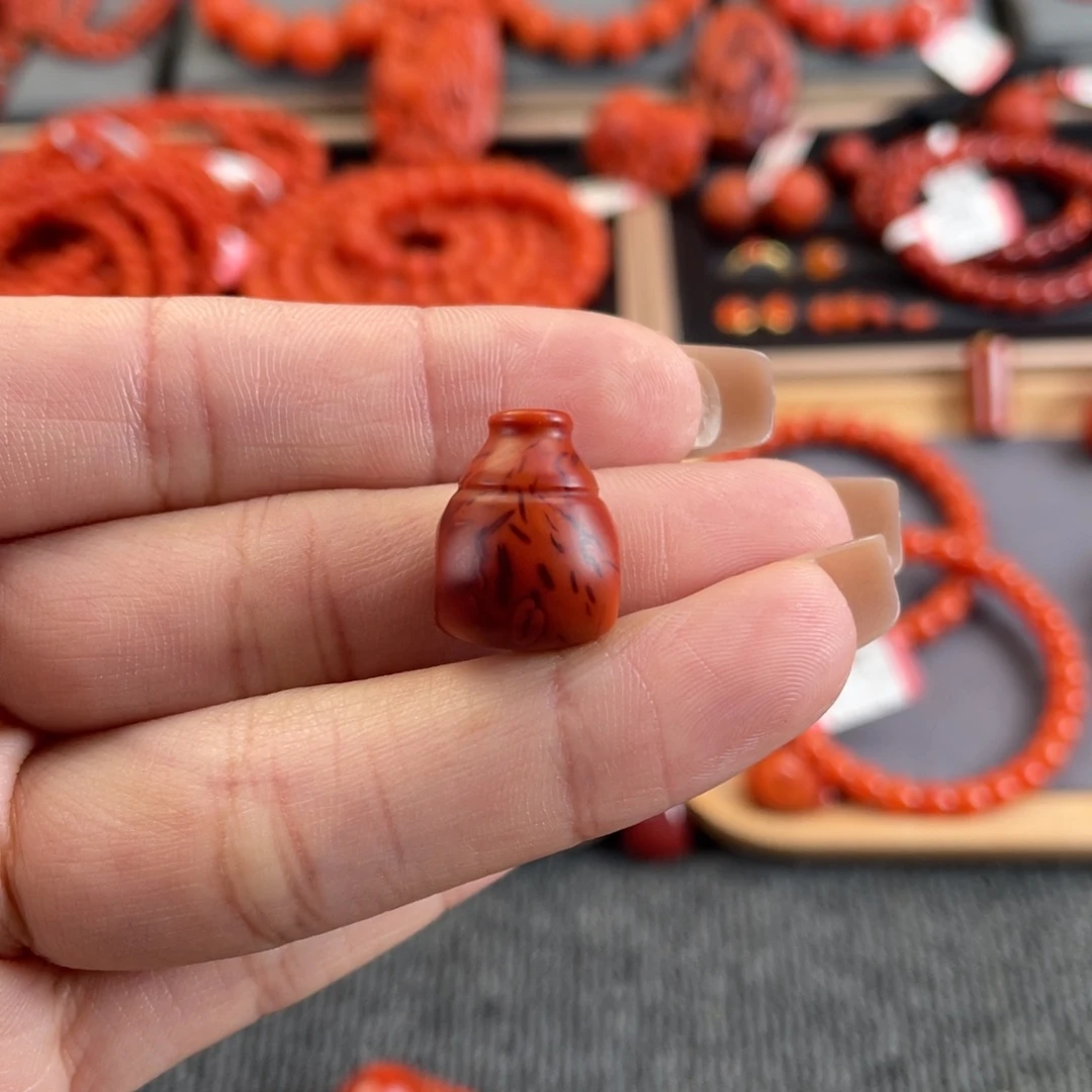 7***7南红玛瑙未镶嵌12➕三通瓦西南红三通