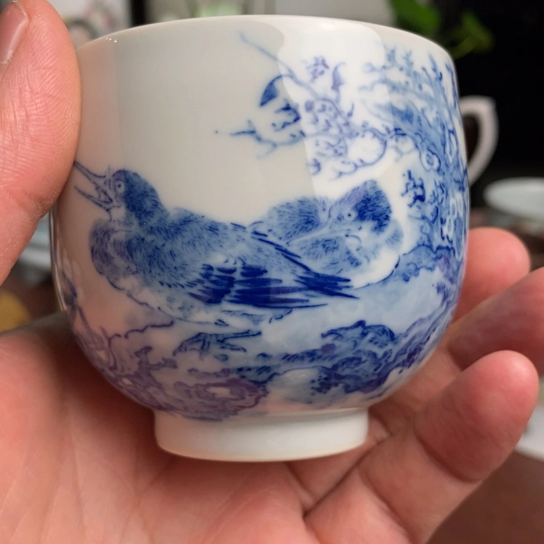 全手工青花主人杯