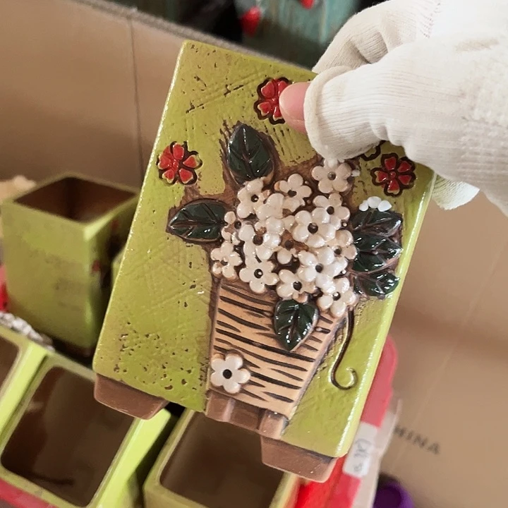 粗陶材质多肉花盆