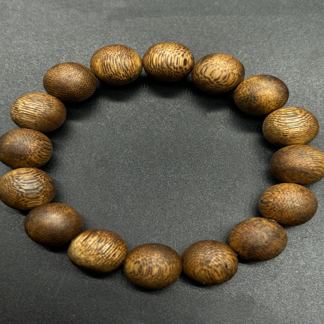 【艺香阁】天然种植海南莺歌绿奇楠1.3mm高油98沉