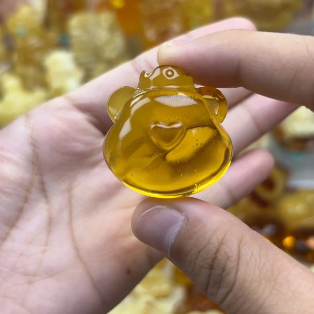 裸石金珀未镶嵌金珀吊坠打孔不退不换