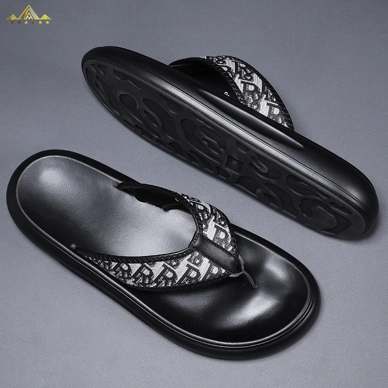 新款男士夏2025拖鞋网红百搭时尚潮流耐脏防臭防滑两穿户外沙滩鞋