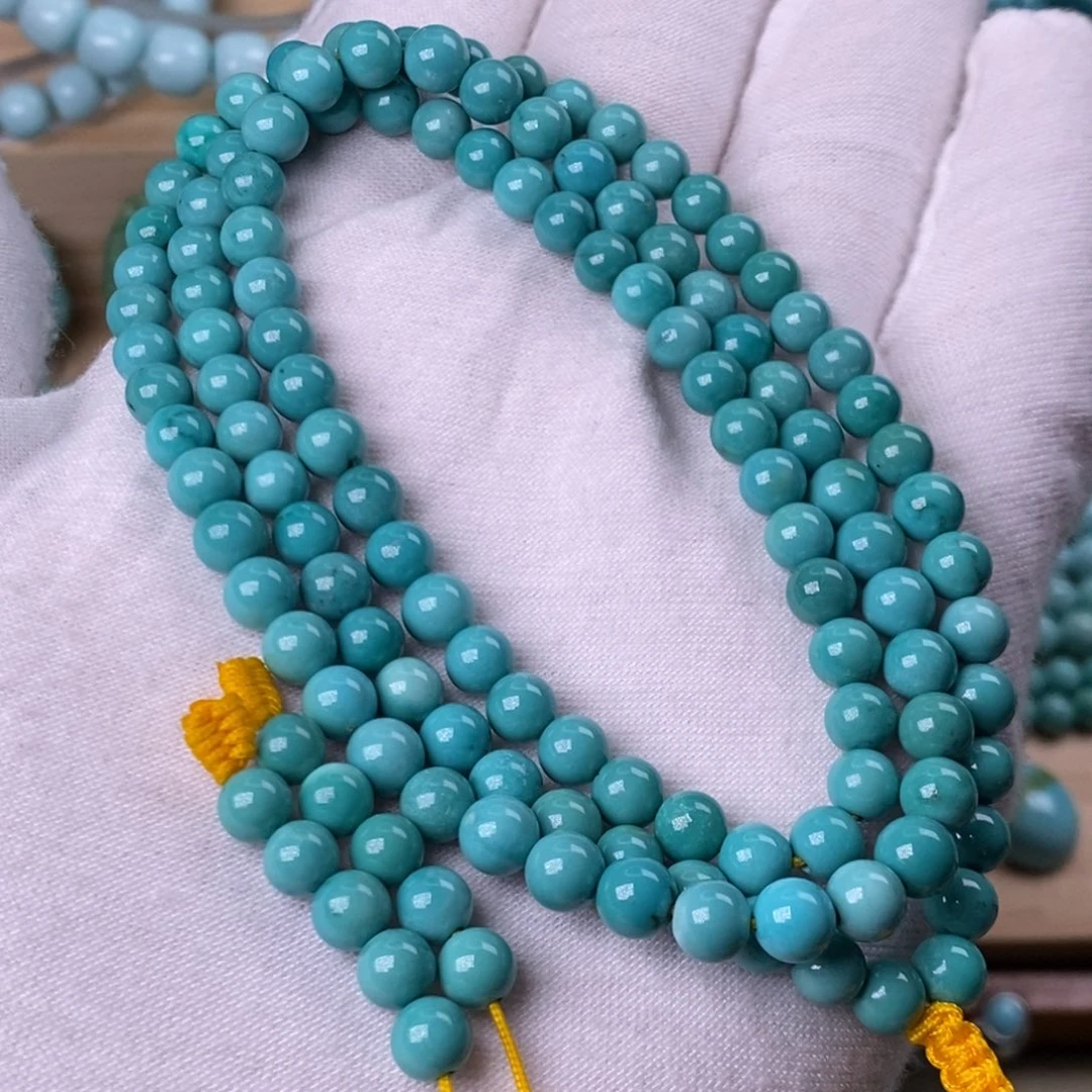 绿松石未镶嵌珠宝奇石5.2mm