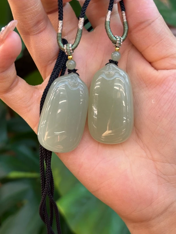 2675和田玉青海料无事牌多样性发其一越40*23*12.5