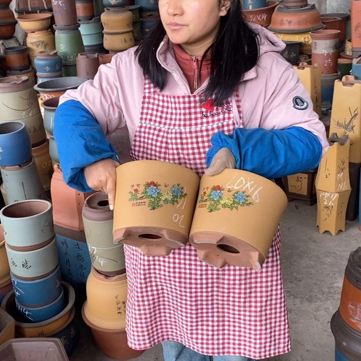 紫砂花盆紫砂花盆