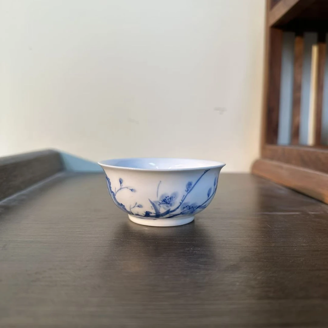 景德镇青花梅花小杯