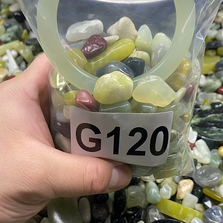 岫玉鱼缸石未镶嵌