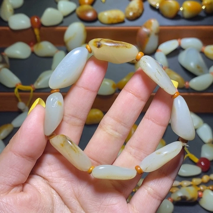 和田玉手链未镶嵌左*