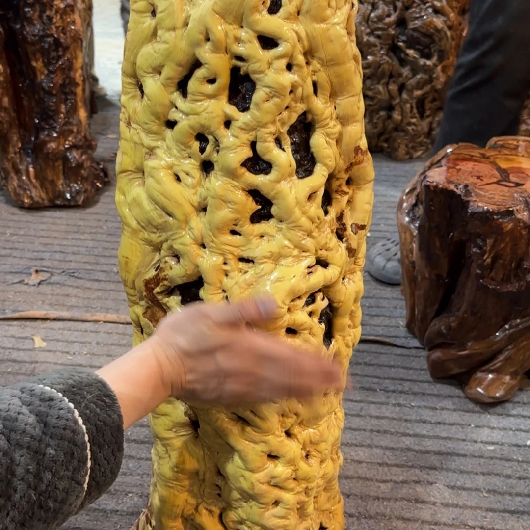 我***0龙纹鸡心枣木手工艺品