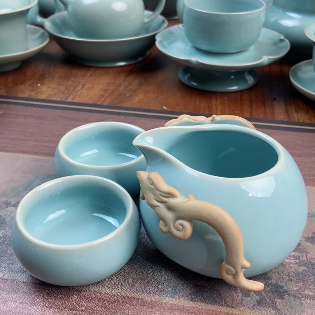 摆件原产地原矿汝瓷～茶器