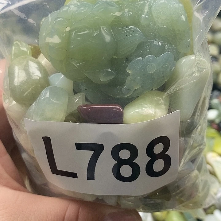 岫玉鱼缸石未镶嵌