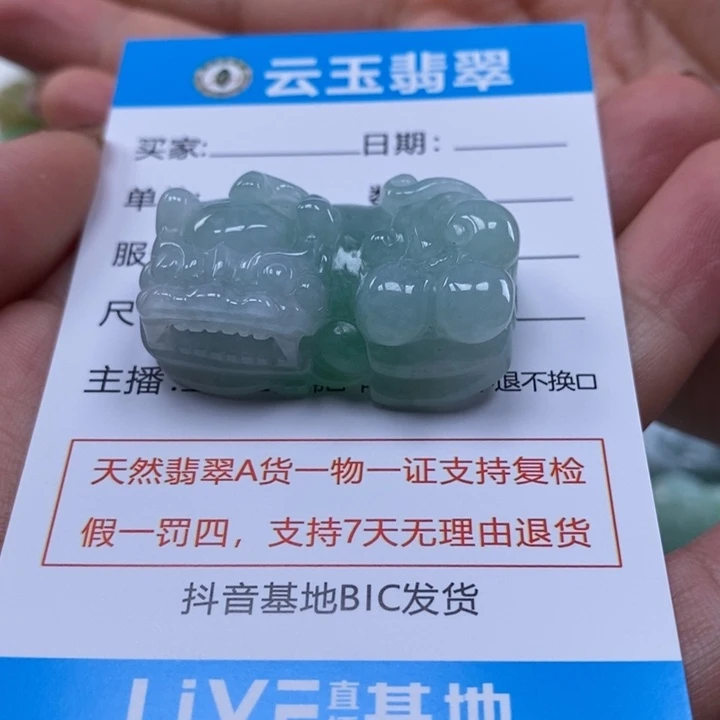 颈饰未镶嵌翡翠多人貔貅