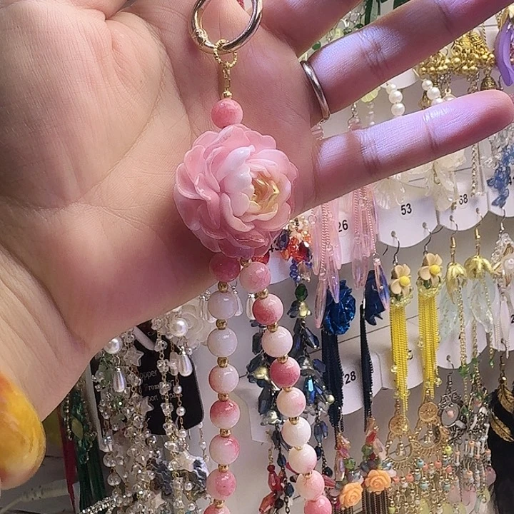 铁合金布艺手机链