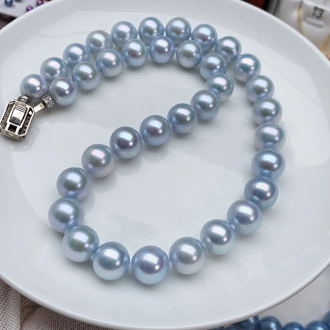 淡水珍珠银S925镶嵌颈饰