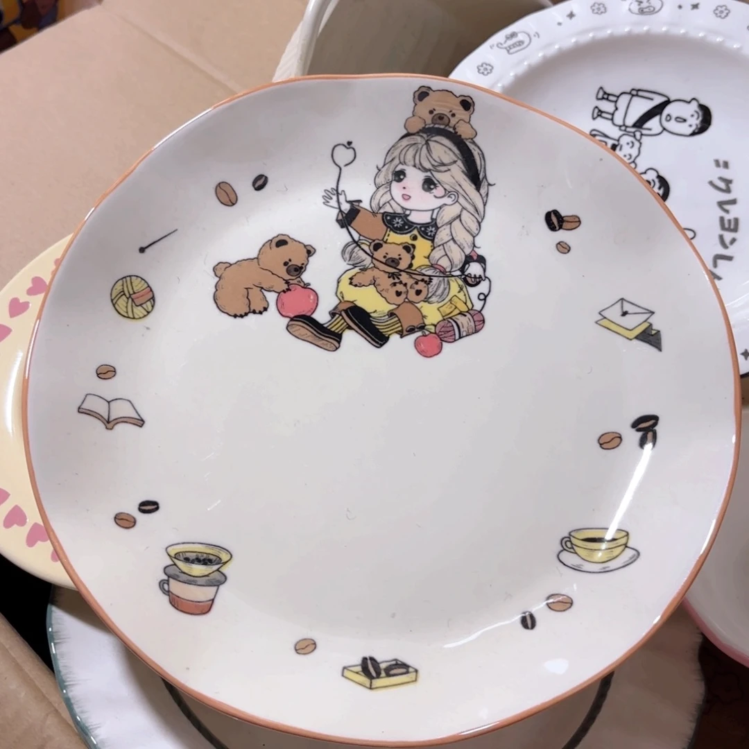 陶丹麦女孩10寸盘