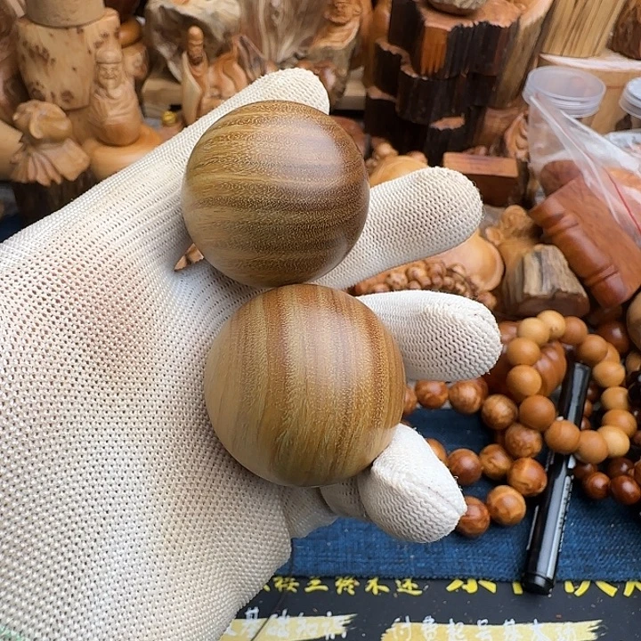 富***贵柏木（崖柏）手串/手链绿檀手球4.0