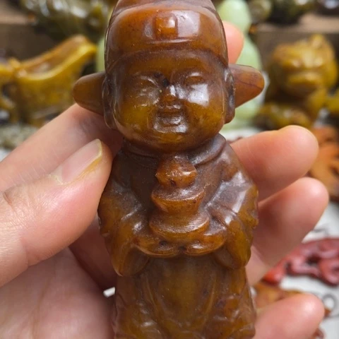 蛇纹石玉未镶嵌颈饰84