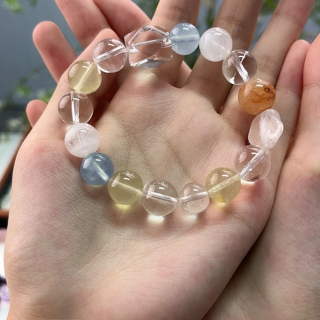 水晶手链未镶嵌设计款12+