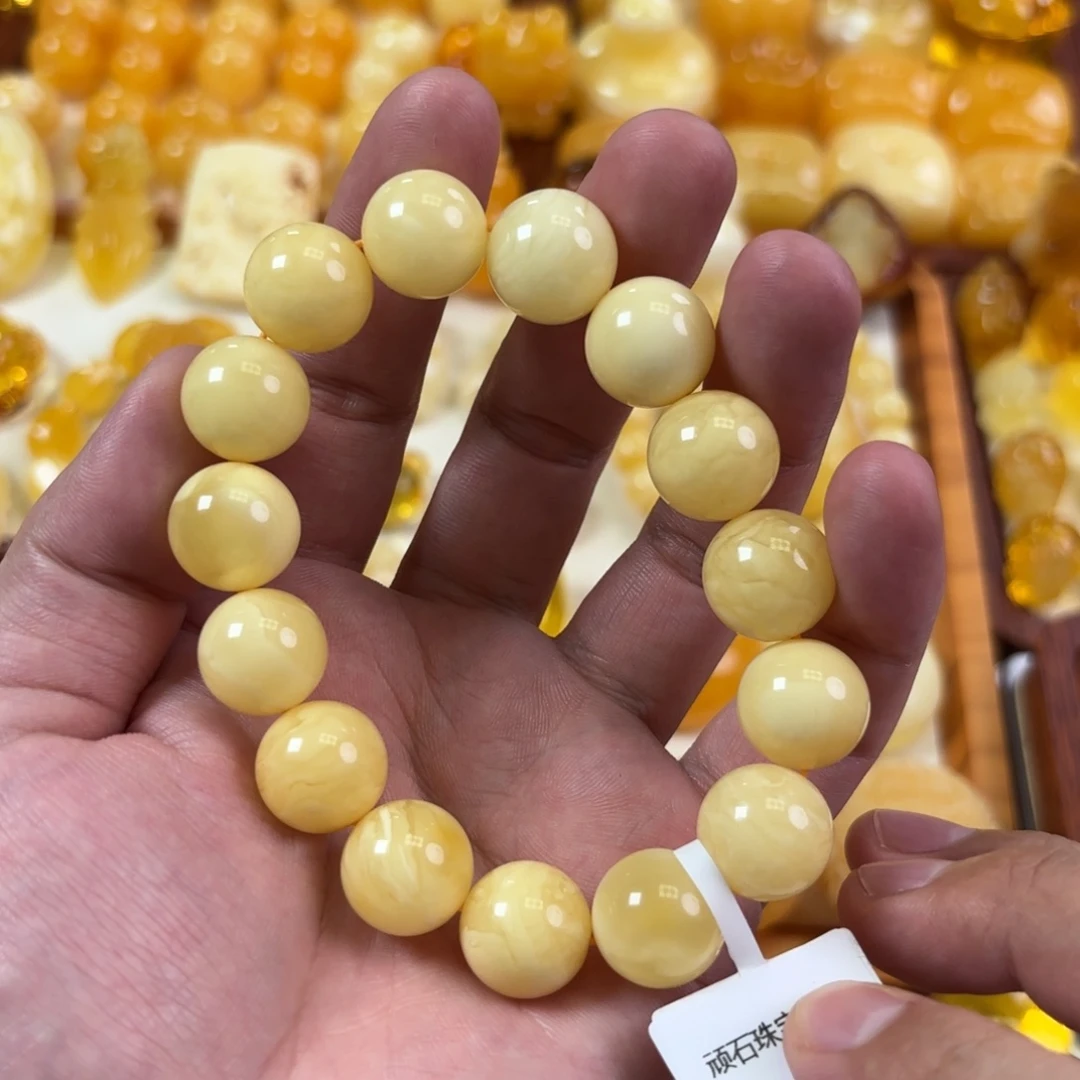 布***n蜜蜡未镶嵌裸石手串