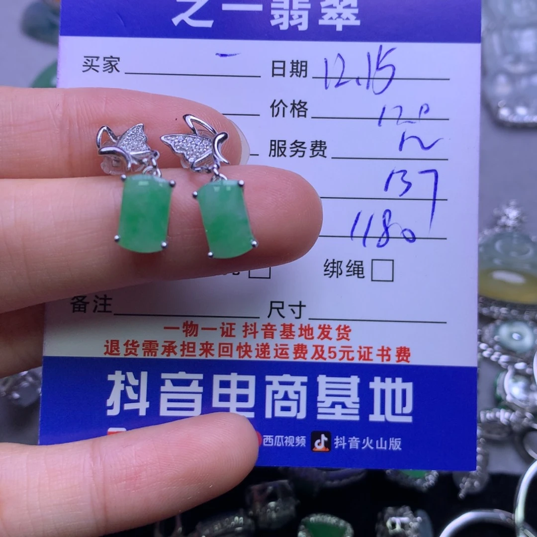 颈饰银S925镶嵌翡翠괜**?