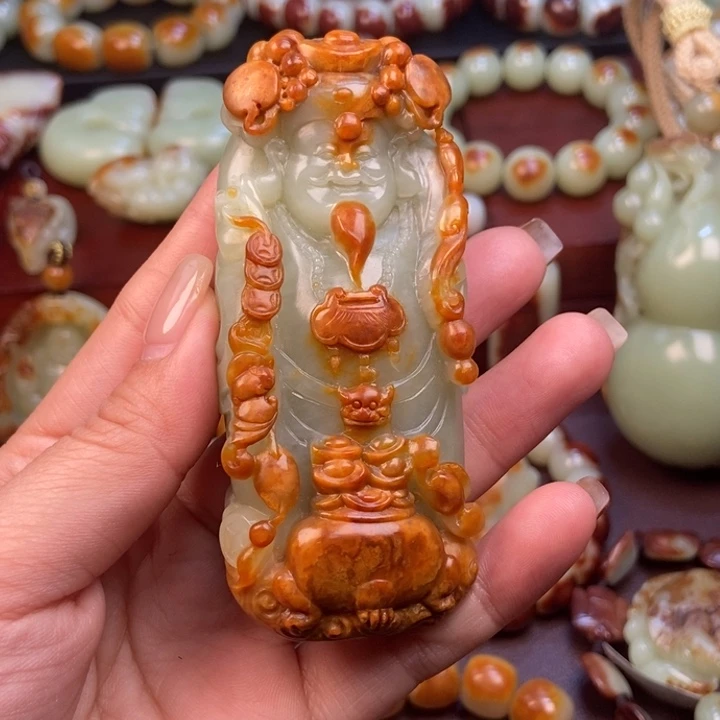 岫岩河磨玉（透闪石质玉）未镶嵌把件