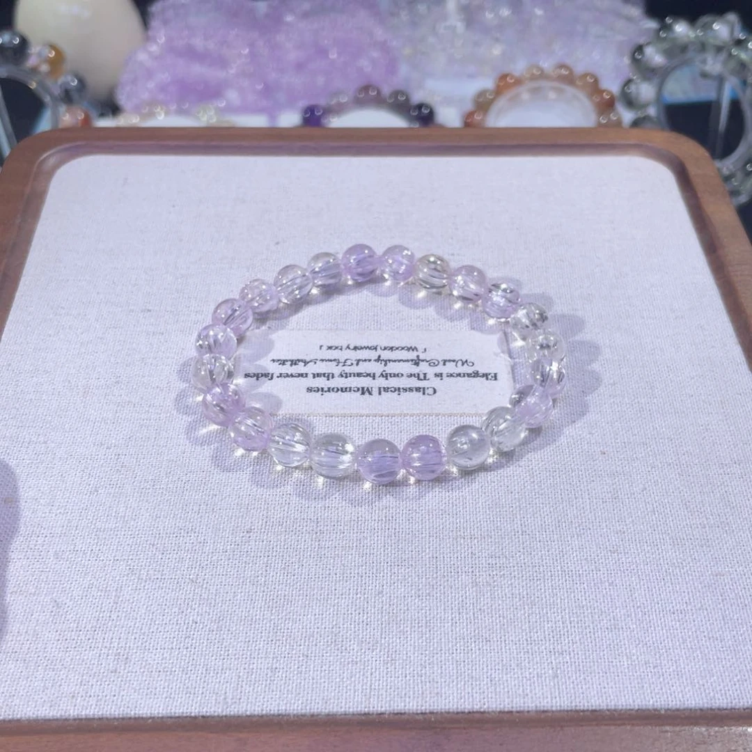 手链锂辉石未镶嵌春**子天花板透体拉丝猫眼彩锂辉8➕