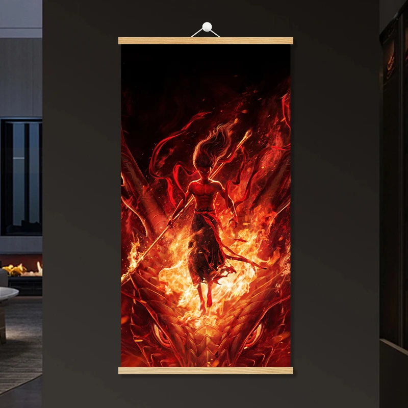 哪吒2电影动漫装饰画电竞房背景墙挂画卧室装饰挂画