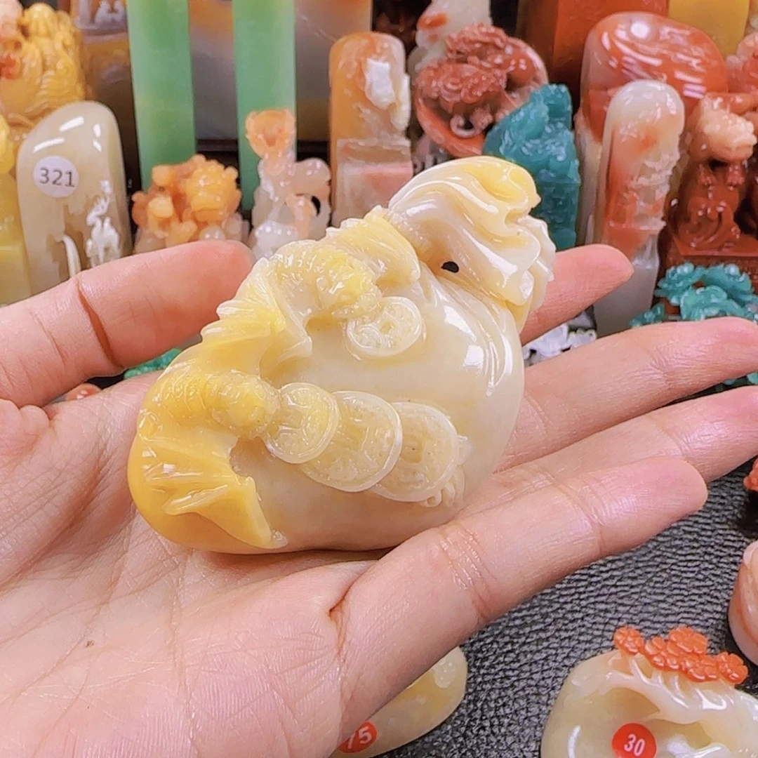【闪购商品】寿山石印石为**刻寿山石印章