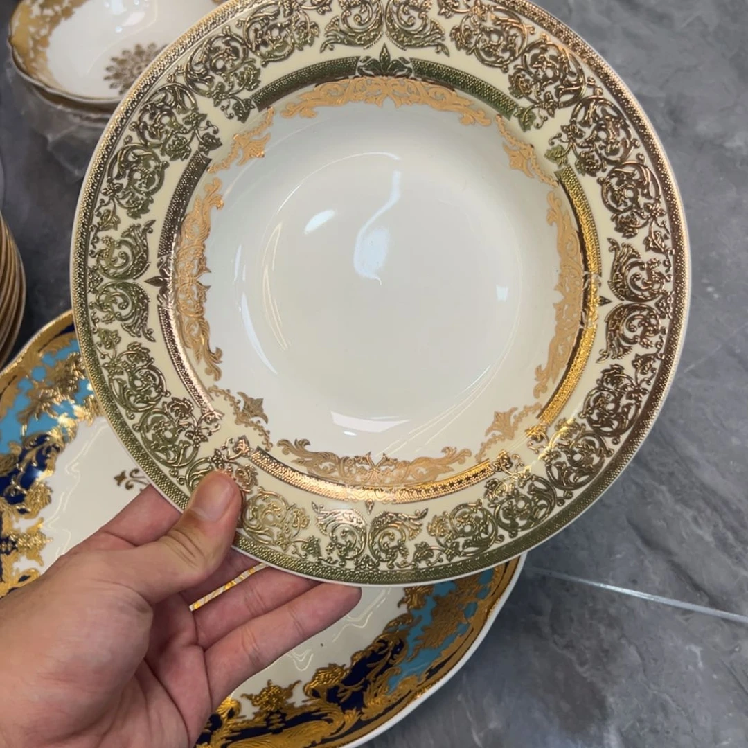 【闪购商品】瓷片8.5寸草帽盘两个一单福利价