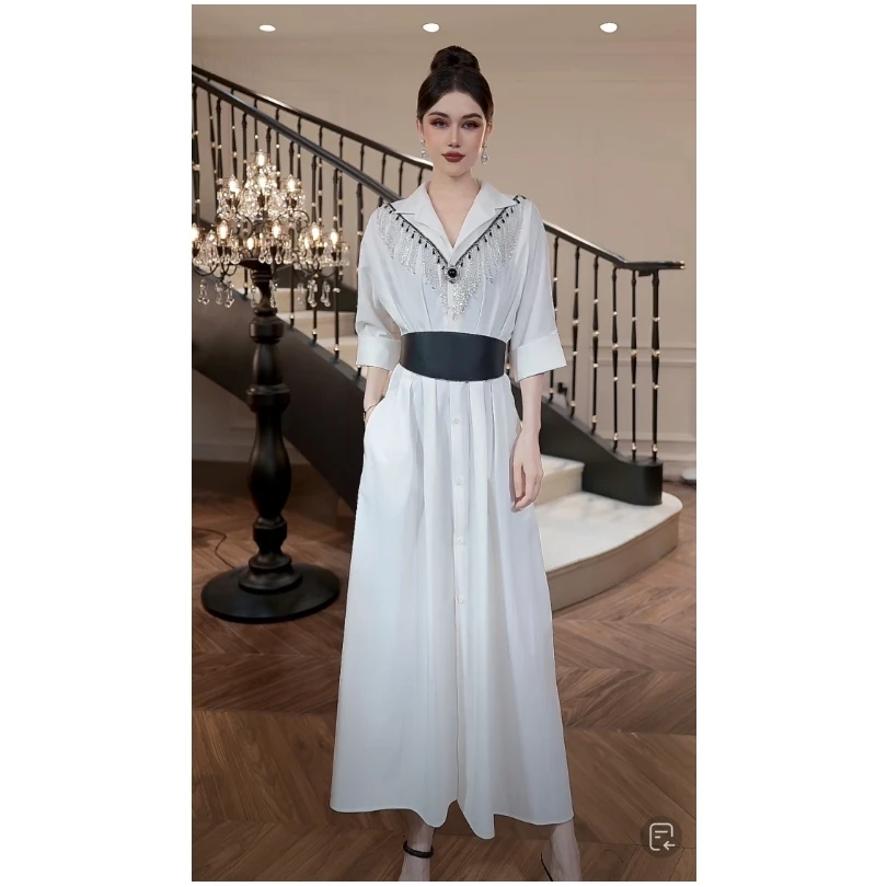 【FUNANI】 轻奢法式时尚重工高级定制原创设计 连衣裙 X2511102