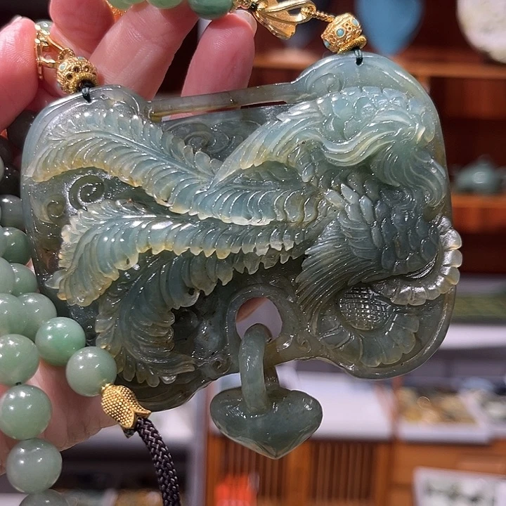 未镶嵌岫玉毛衣链