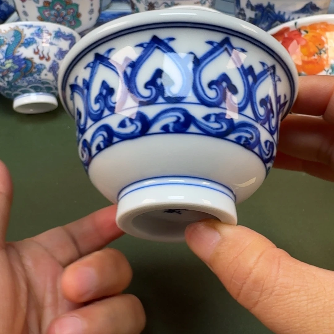 陶瓷景德镇纯手绘茶具圆圆227