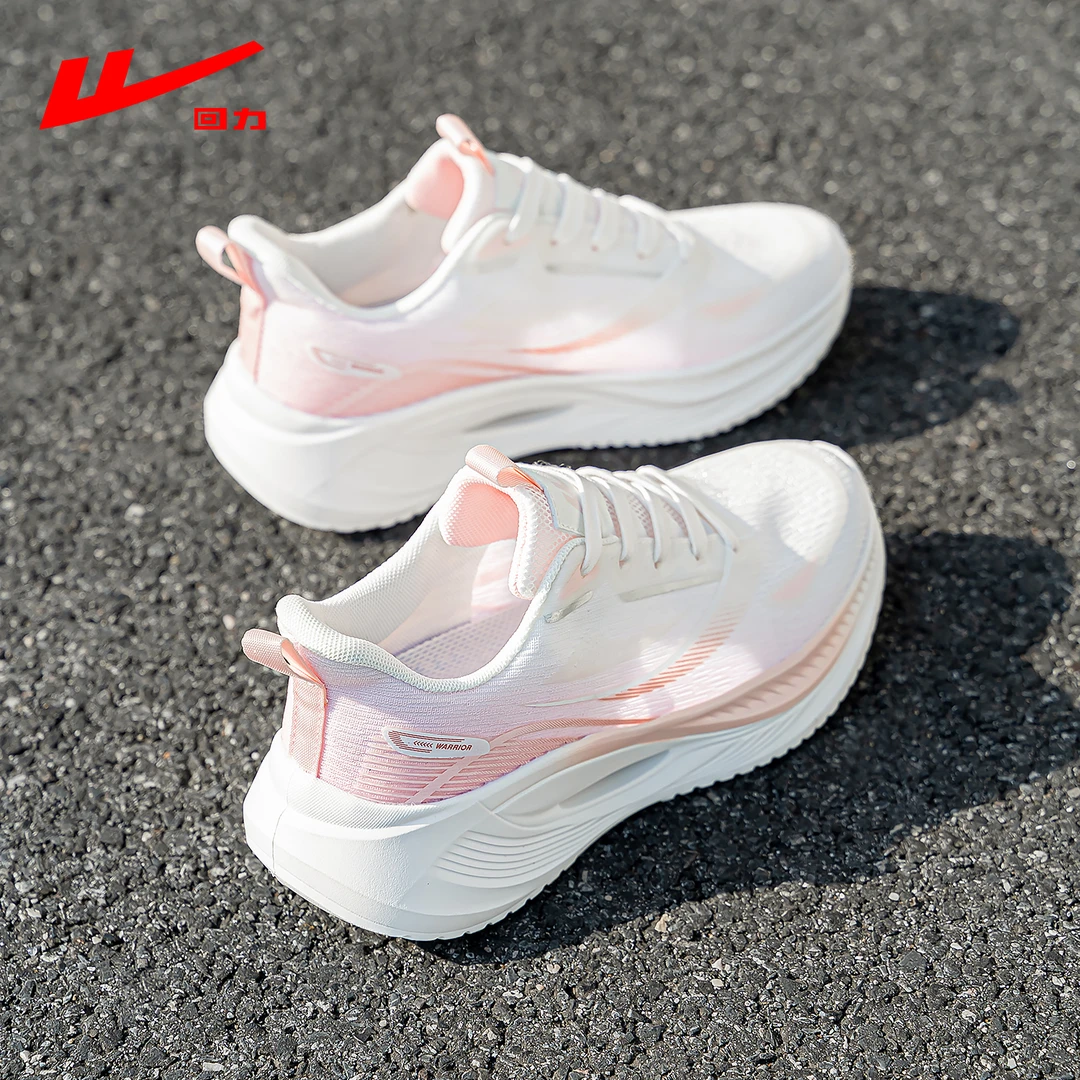 回力网面透气运动鞋女2025新款夏季薄款轻便软底减震跑步鞋子女鞋