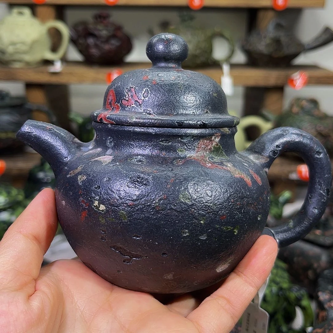 石材梅花玉安山玉掇球壶220CC