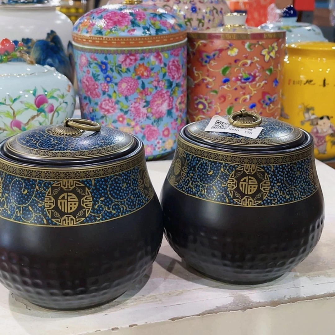 【闪购商品】罐陶瓷茶叶罐密封罐