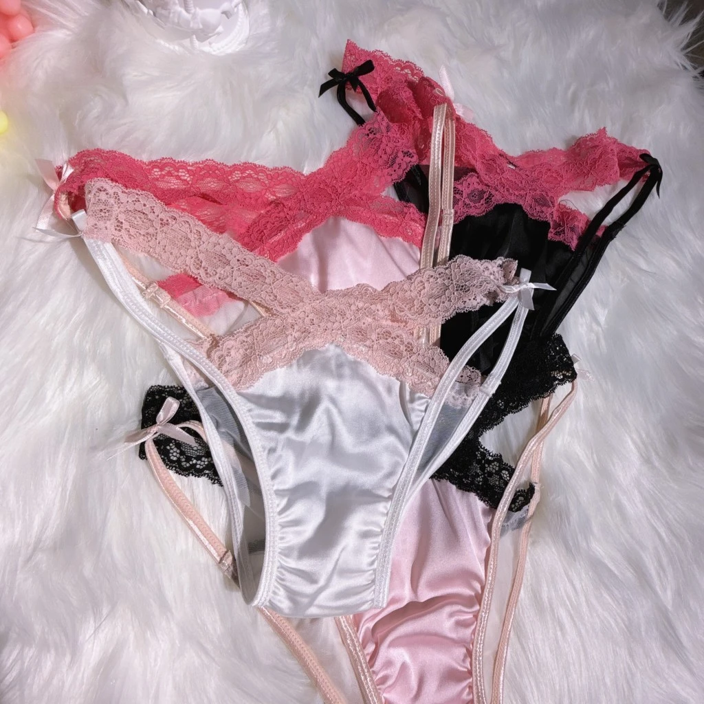 [YVS]蕾丝创意交叉结纯欲氛围感女士内裤