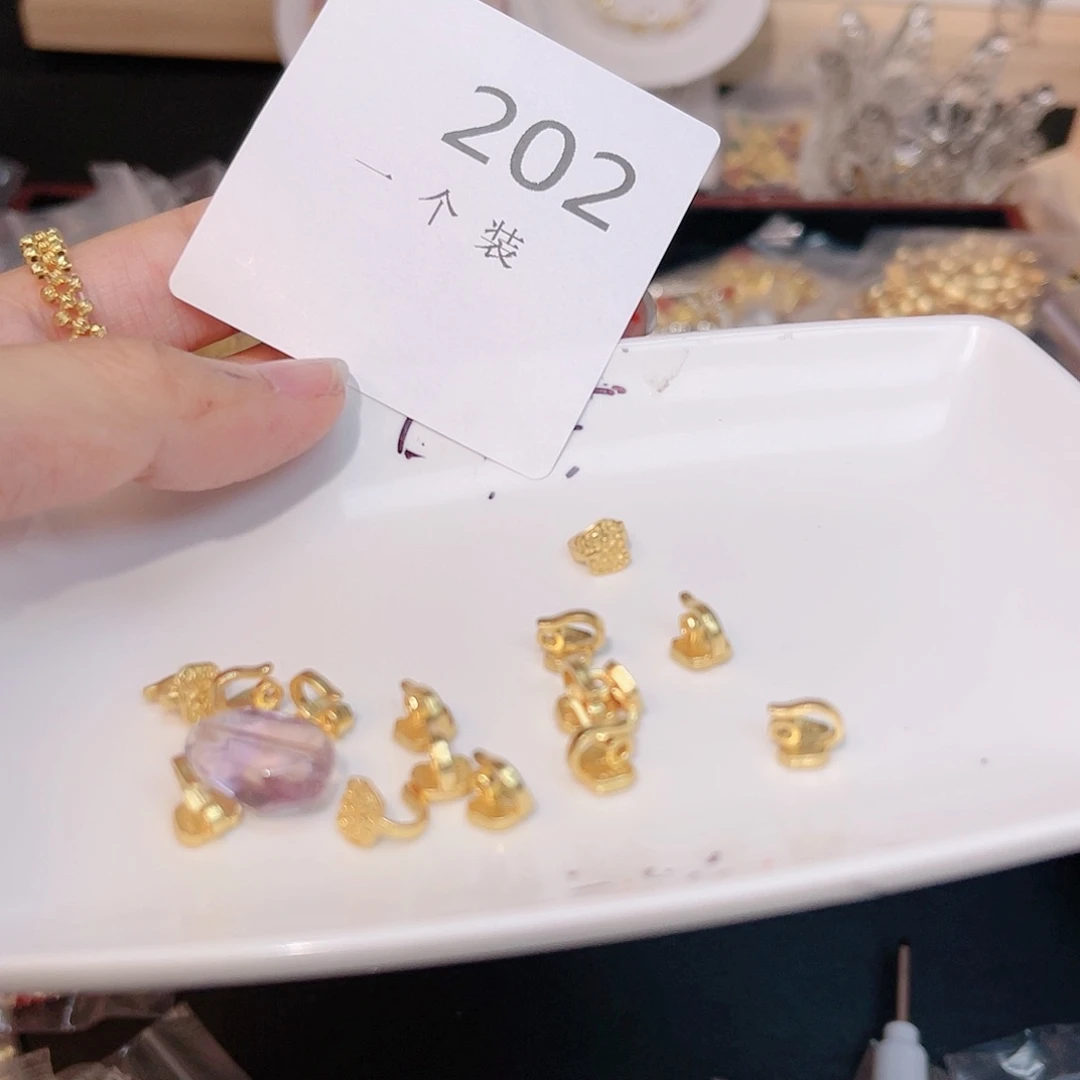 紫晶珠宝半成品银S925镀金镶嵌202