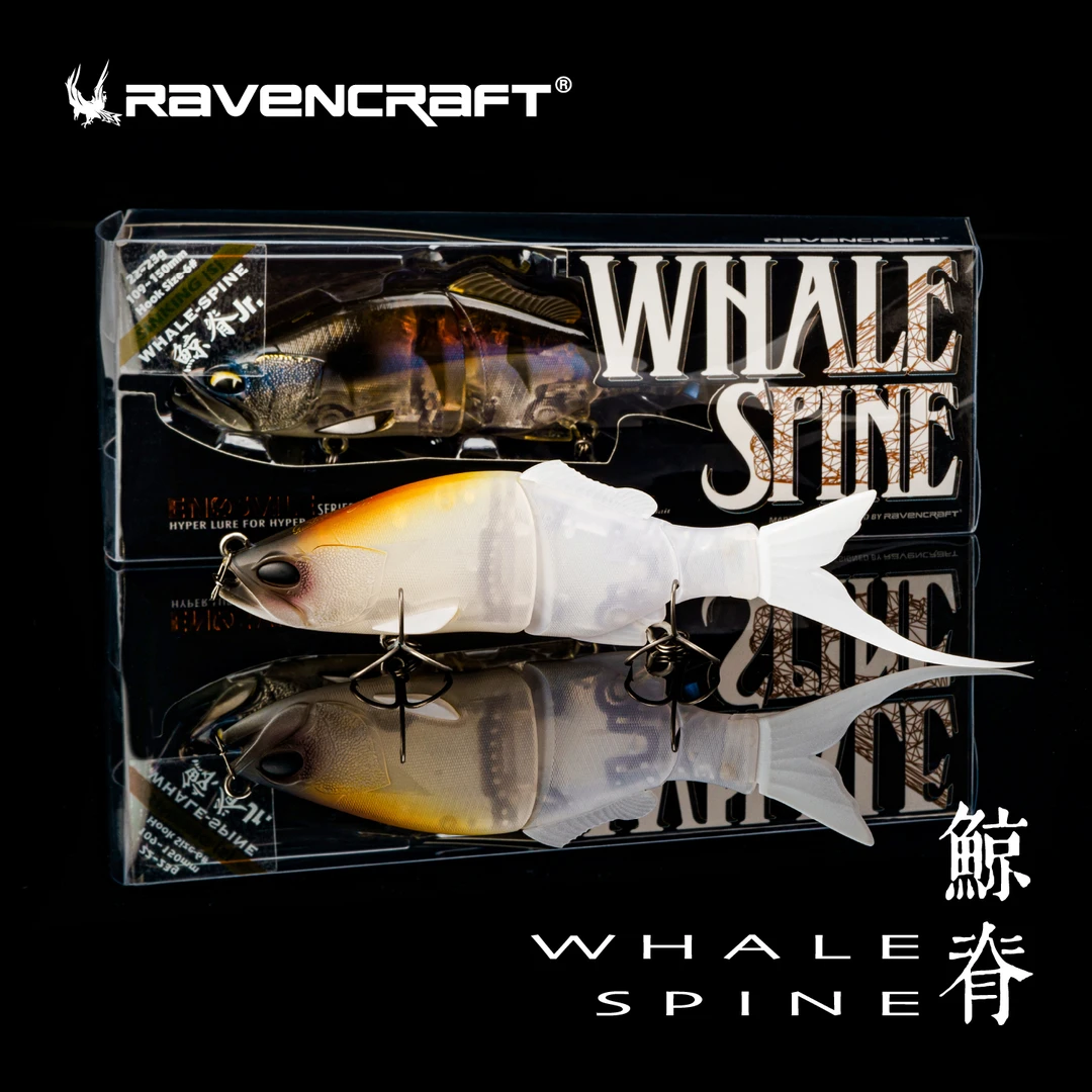 鸦语鲸脊JR小型三节泳饵缓沉多节鱼路亚饵海钓鲈鱼鲶鳜鱼硬饵