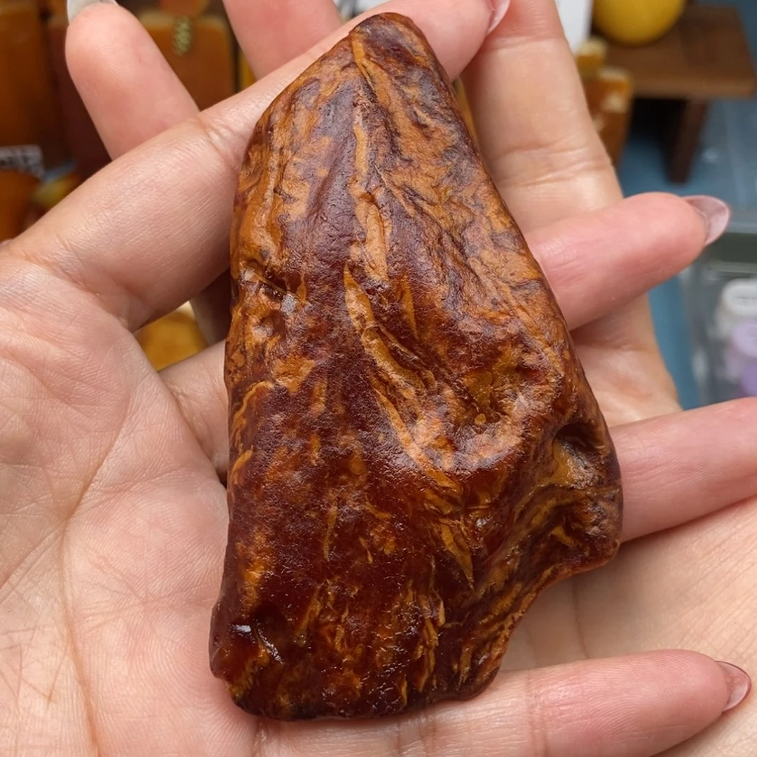 日***主定制琥珀未镶嵌蜜蜡原石定制