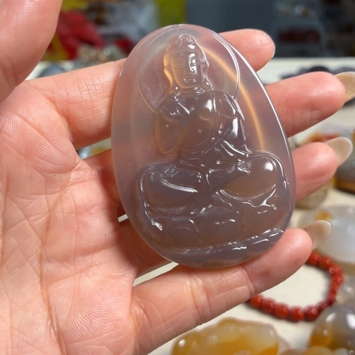 玛瑙/玉髓未镶嵌吊坠(不含链)