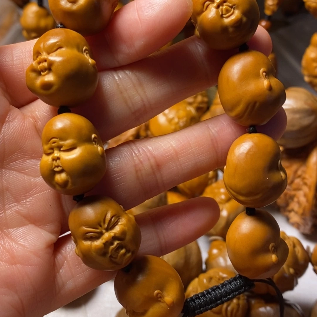 难***涂手串/手链橄榄核人生百态