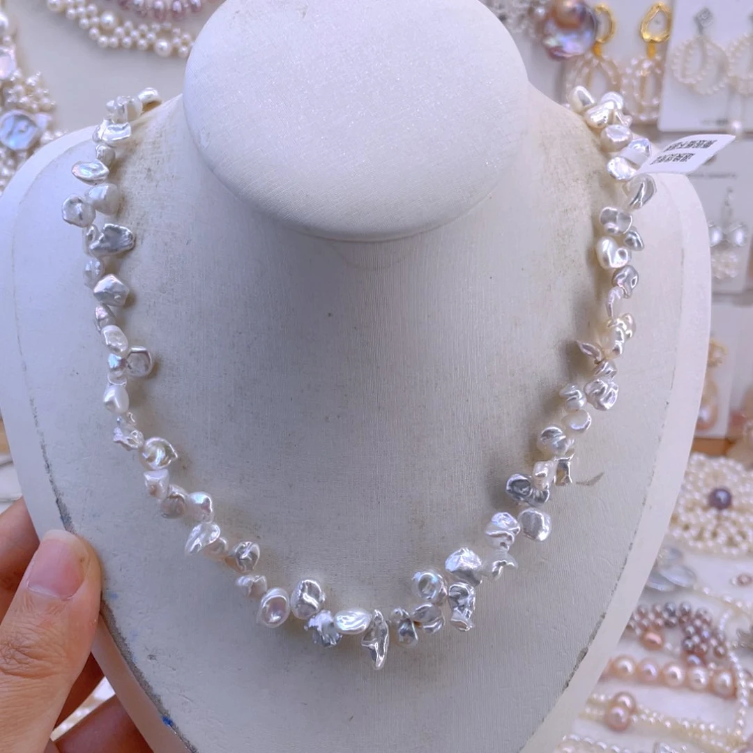 未镶嵌耳饰淡水珍珠静***开