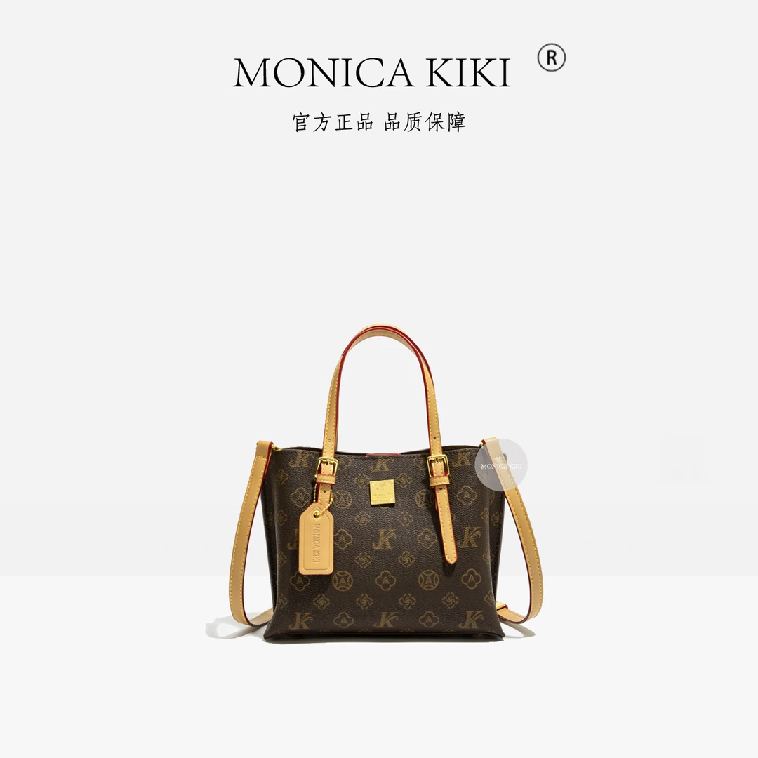 MONICA KIKI/莫妮卡奇奇手拎公文包2025新款复古时尚轻奢女包8219