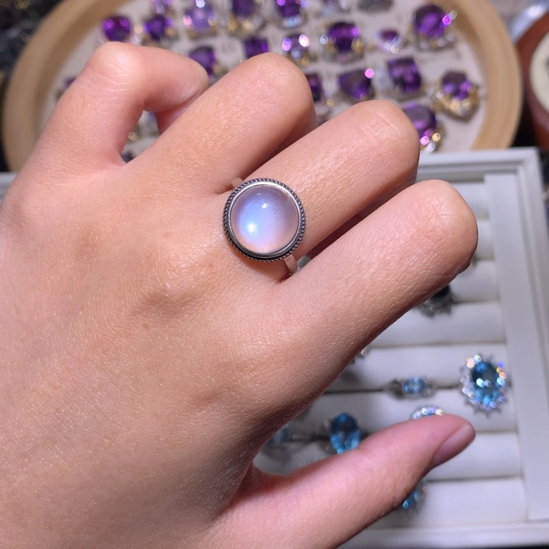 【闪购商品】银S925镶嵌戒指水晶K***s