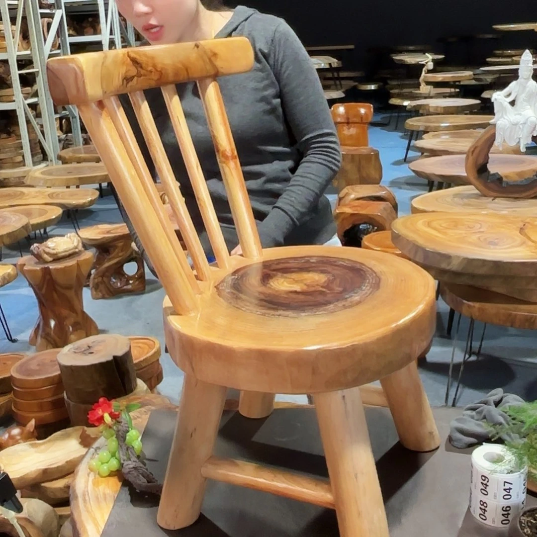 香樟木精品手作靠背椅