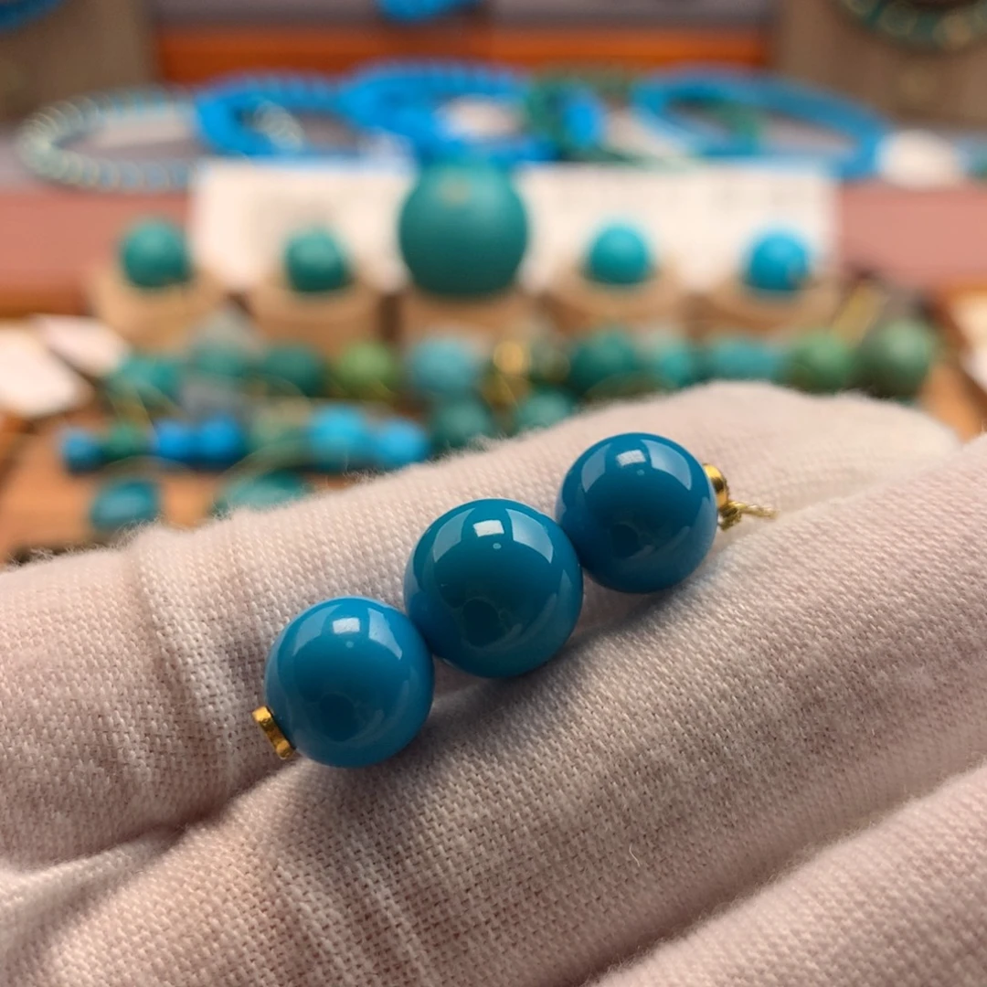 绿松石未镶嵌绿松石10.2mm